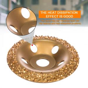 Gold Buffing Tungsten Carbide Grinding Disc For Roughing Rubber And Fabric