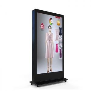 Capacitive Infrared Touch 82" Outdoor Wayfinding Kiosk 2500cd/M2