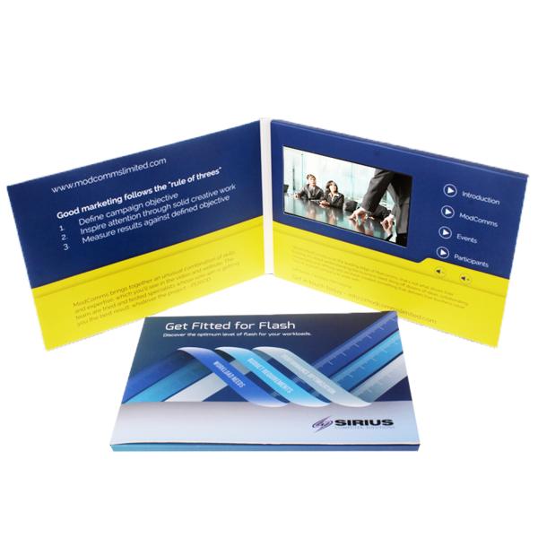 Quality Customized CMYK LCD Video Brochure Card with 16 9 Ratio Display wholesale