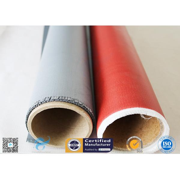 260℃ Heat Insulation 3732 0.45mm Red Color Silicone Coated Fiberglass Fabric