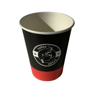 Cheap 8 Oz Customized Single Wall Coffee Cup Plastic Free Water Based Paper Cup for sale