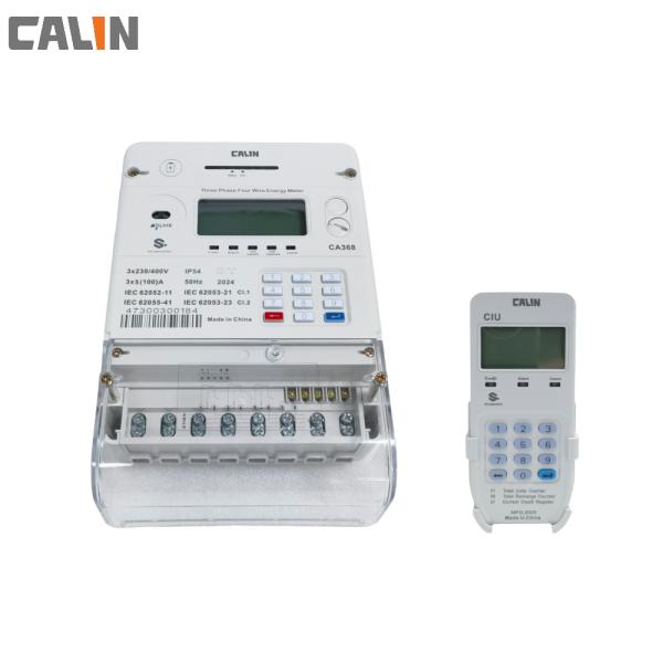 Split Three Phase STS Prepaid Meters , Load Switch Tamper guard Power Enery