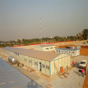 China light steel eps sandwich panel prefabricated house fast assemble for workers camp on sale