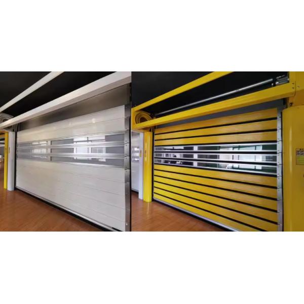 Quality Photoelectric Sensor Spiral Door 0.8m/s Speed Access Solution for Temperature Extremes Metal Rapid Rolling Door wholesale