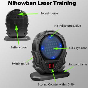 Alumium Alloy Portable Laser Trainer Target For Reactive Laser Shooting Dry Fire