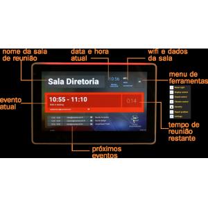 China LED light bar Wall mounted Android POE powered Tablet PC 7 inch touchscreen ethernet port for conference meeting on sale