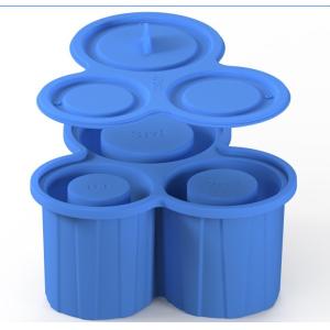 3 Pcs Silicone Cylinder Ice Mold for Tumbler Cup and Easy-To-Release Silicone