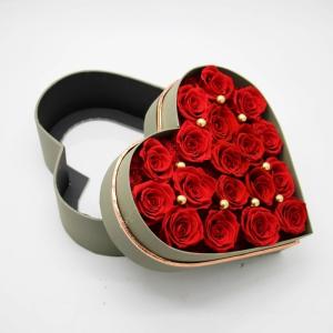 Preserved roses real flowers in heartshaoe box never withered roses that last a