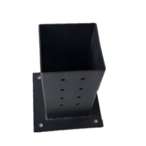 Strong and Durable 3-Way Triangle Bracket for Pergola Black Customized Thickness