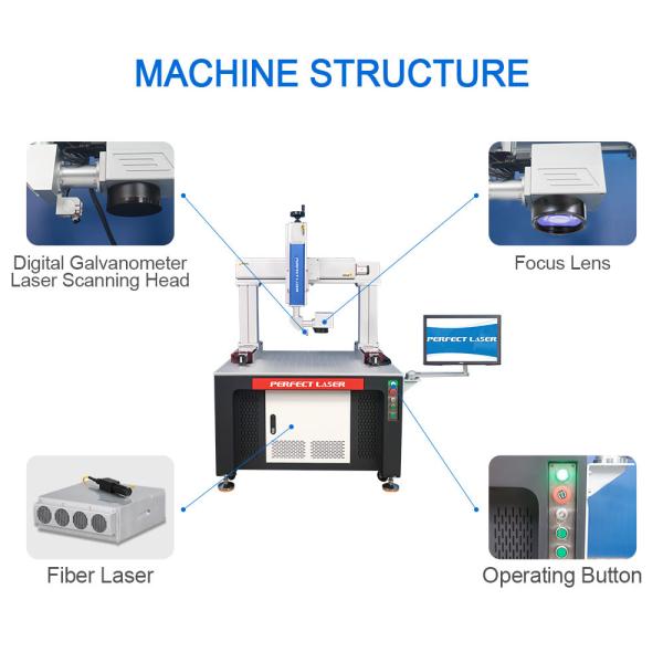 Large Size Seamless Splicing Laser Marking Machine For Metal Stainless Steel Leather