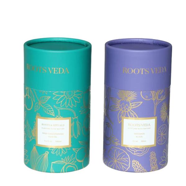 Eco Friendly Essential Oil Paper Tube Packaging Customized Logo Accepted