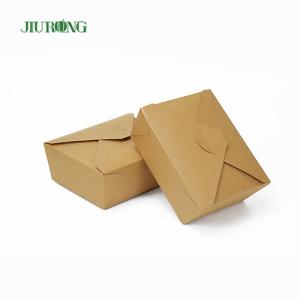 Jiurong Folding Biodegradable Disposable Paper Containers With Lids