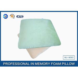 Square Shaped Traditional Memory Foam Pillow With Velvet And Comfort Pillowcase