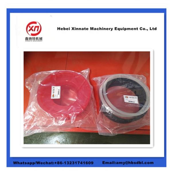 DN230 DN260 DN200 Sany Concrete Pump Parts Rubber Polyurethane Concrete Pump Piston With Guide Ring