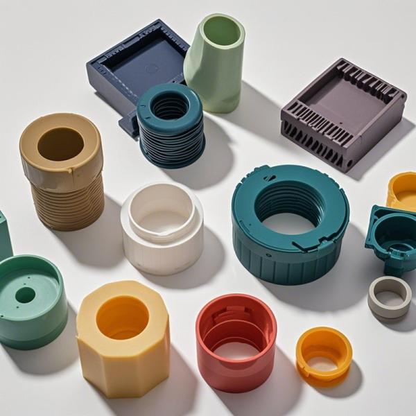 ABS PP PA PA6 PA66 Custom White And Red Plastic CNC Machined Parts CNC Plastic