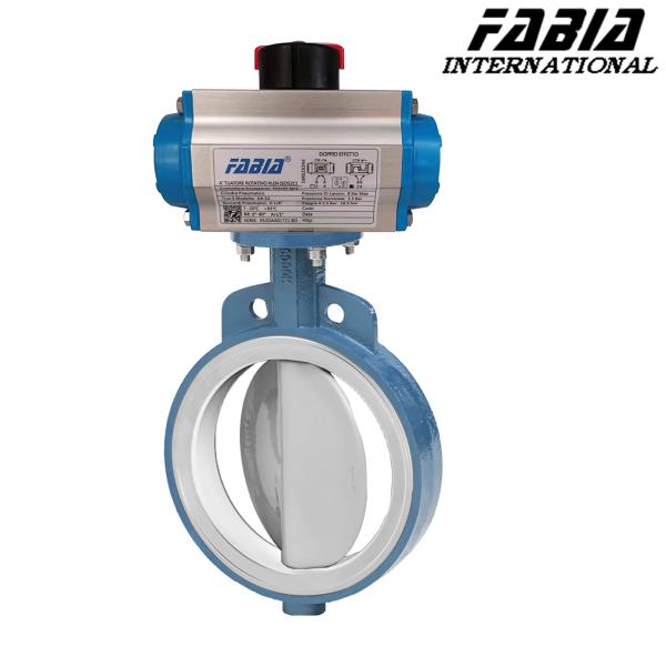 Quality Pneumatic Fluorine Lined Clamp Butterfly Valve Clamp End wholesale
