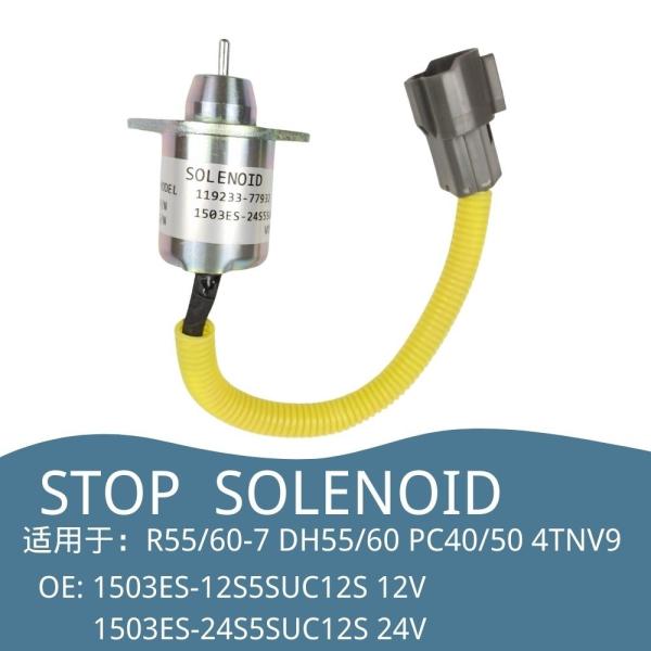 119233-77932 Stop Solenoid R55/60-7 DH55/60 PC40/50 YANMAR 4TNV94 1503ES