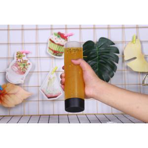 Leakproof PET Clear Handle Milk Tea Bottles for B2B