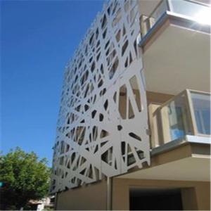 China Color Painted Powder Coated Aluminum Perforated Wall Panels for cladding or partition on sale