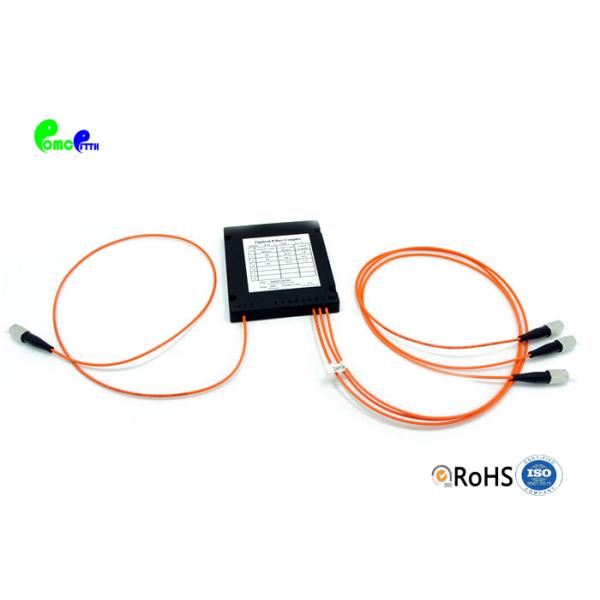 Fiber Optic Coupler High Return Loss 1x3 FC Multimode Excellent Mechanical