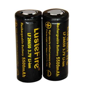 Cheap LustFire 26650 5500mah 3.7V Rechargeable Lithium Ion Battery high capacity lithium torch battery for sale