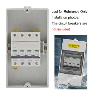4 Way IP65 Waterproof Electrical Distribution Enclosure Wall Mount Outdoor