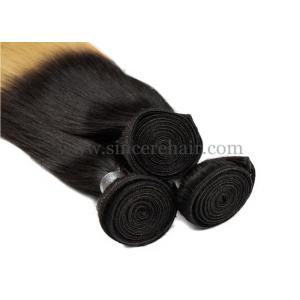 China 18 Ombre Hair Extensions Weaving Weft for Sale, 45 CM 100 Gram Straight OMBRE Human Hair Weft Extensions For Sale on sale