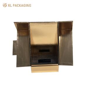 XL Packaging Custom Packaging Box Factory Gold Glossy Paper Wine Packaging Box