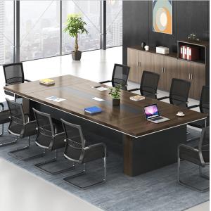 Office Conference OEM No Odor MDF Wooden Training Table E1 Panel