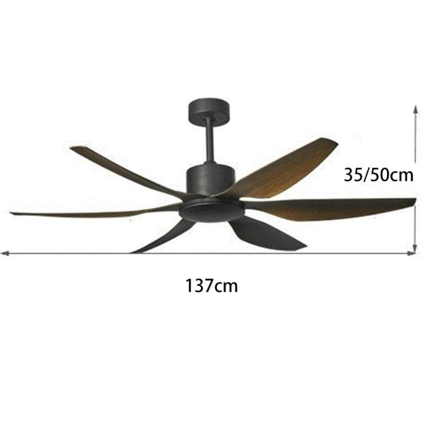 Modern fan lamp with remote control retro DC home bedroom living room restaurant decorations lighting(WH-CLL-25)