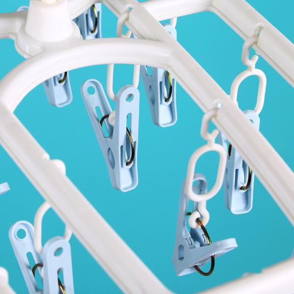 16 Non Slip Children Sock Drying Rack Laundry Hanger Clothes Hanger Clips