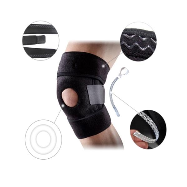 Sport Badminton Knee Support Bandage Basketball / Running Breathable Elastic Mechanical Knee Brace