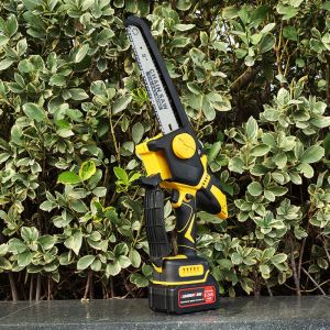 6 Inch Brushless Mini Portable Lithium Electric Chain Saw Rechargeable Cordless