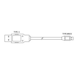 Cheap ATM Spare Parts 009-0020704 CABLE USB TYPE A TO TYPE MINI B HIGH SPEED (480MBPS) 1500MM for sale