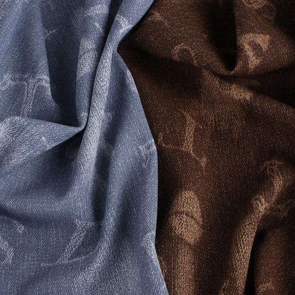 Quality Washed Denim PU Leather Eco Friendly Embossed Lightweight Faux Leather wholesale