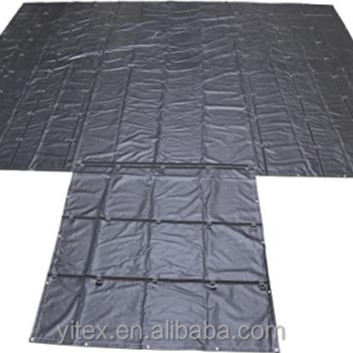 Quality 20x27ft PVC Tarpaulin Fabric Heavy Duty Vinyl Coated Fabric Flatbed Steel Lumber Tarps wholesale