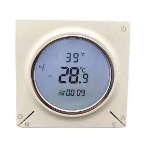 7 Weekly Programming Digital Heating Thermostat Round Wireless Boiler Thermostat
