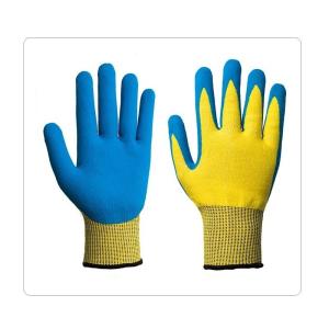 China Gardening HPPE Mechanix Cut Resistant Gloves With Blue Nitrile Dipping On Palm on sale