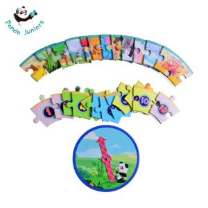 Preschool Calendar Learning Round Baby Jigsaw Puzzles Toys Sensitivity