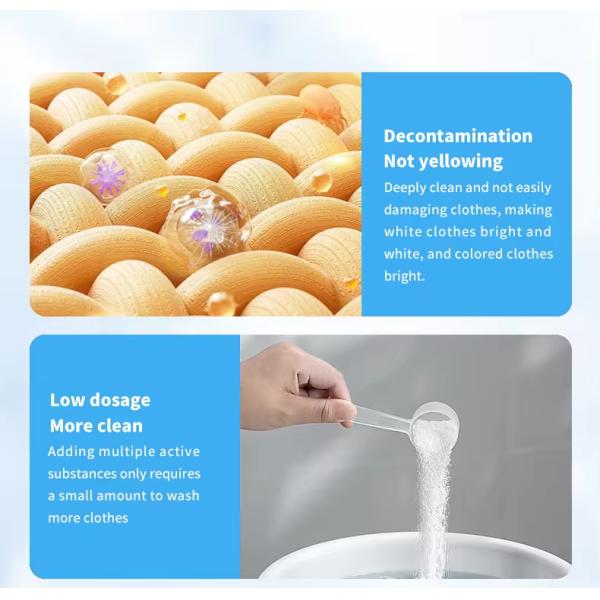 Detergent Washing Powder Bulk Laundry Powder Soap Powder Clothes Perfume Flower OEM Apparel Phosphorus LAS Feature Eco C