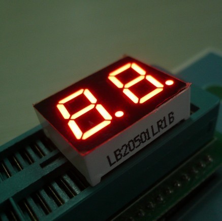 CC/CA Polarity Dual Digit 7 Segment Display , Multi Color 7 Segment Display 0.39