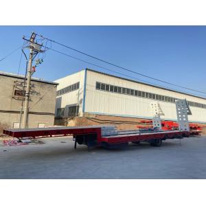 China 3 Axles 50-80tons Utility Cargo Trailer Tractor Lowbed Trailer Trailer Sidewall Semi Trailer on sale