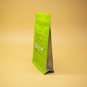 Anti-Odor Eight Sided Sealing Flat Bottom Bags For Tea Packaging With Specialize