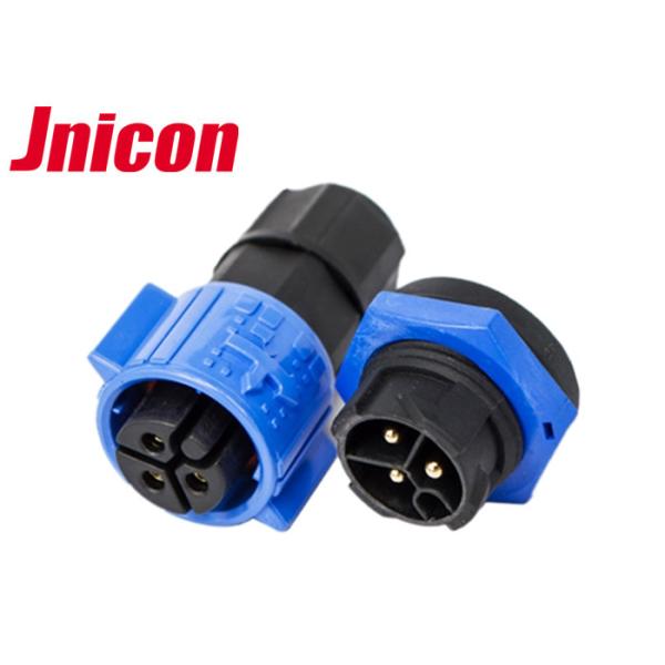 M19 3 Pole Waterproof Plug And Socket Cable Connector IP68 Wire To Board For