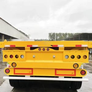 Container Transportation 2 3 4 Axles 20feet Platform Semi Trailer Flatbed Semi