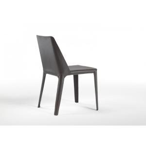 Elegantly Contrasted Isabel Fiberglass Dining Chair With Modern Fabrics