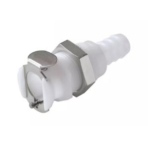 China Medical Water Cooled Fluid Connector Panel Mount Ferruleless Polytube Fitting on sale