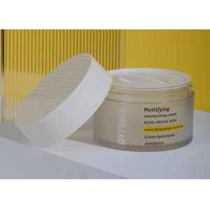 Frosted Printing Face Cream Plastic Jar With High Cap White Body 200ml 250ml