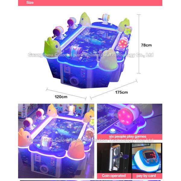 Coin Operated Go Fishing Lottery Ticket Machine For Game Center