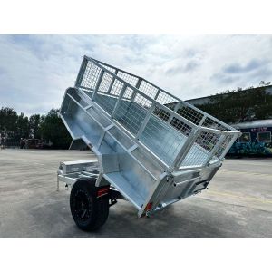 Single Axis 8x5 Hydraulic Tipper Trailer Fully Welded Dump Box Trailers